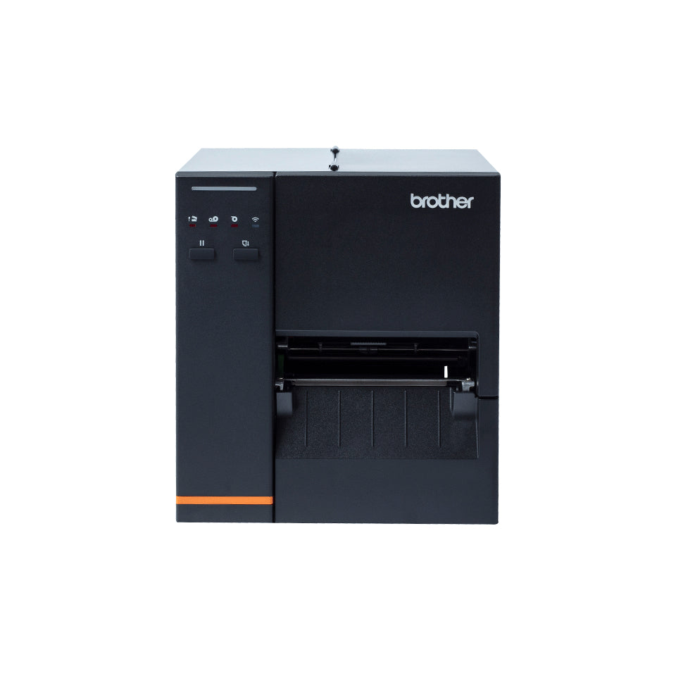 Brother TJ-4020TN – Etikettendrucker, Thermotransfer, USB, LAN, 203 dpi, 254 mm/s, für Etiketten bis 107 mm