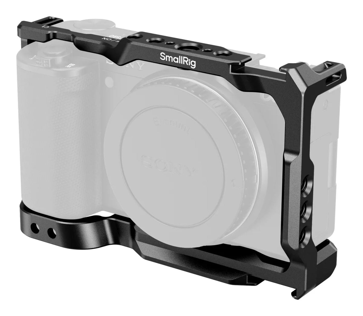 SmallRig 3531B Cage – Aluminium/Edelstahl, 128,9 × 46,7 × 82,2 mm, 1/4"-Gewinde – für Sony ZV-E10 – Schwarz