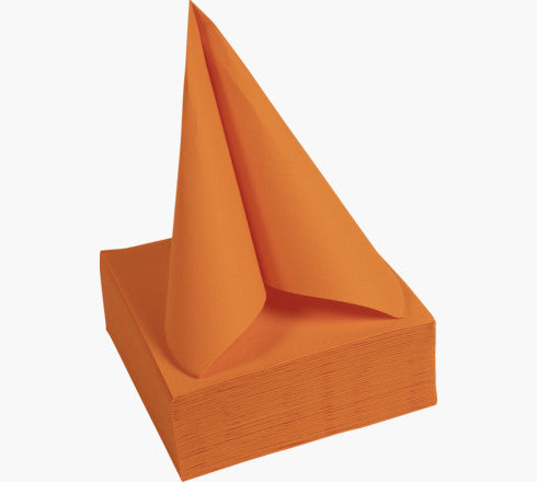 PRONAPPE Servietten orange – 38 × 38 cm, 2-lagig – 40 Stück