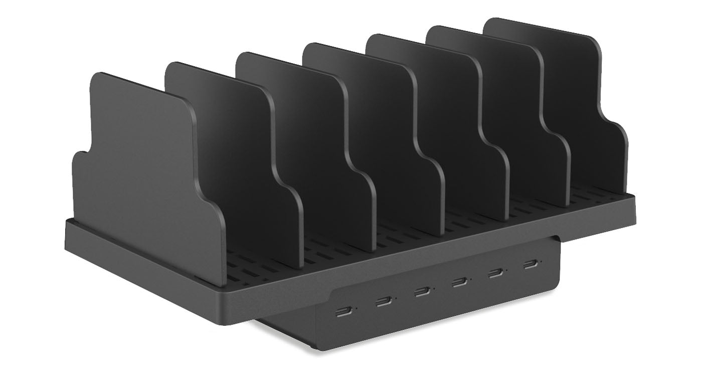 LMP SmartCharge 6P USB-C GaN Ladegerät – 72 W, Schwarz