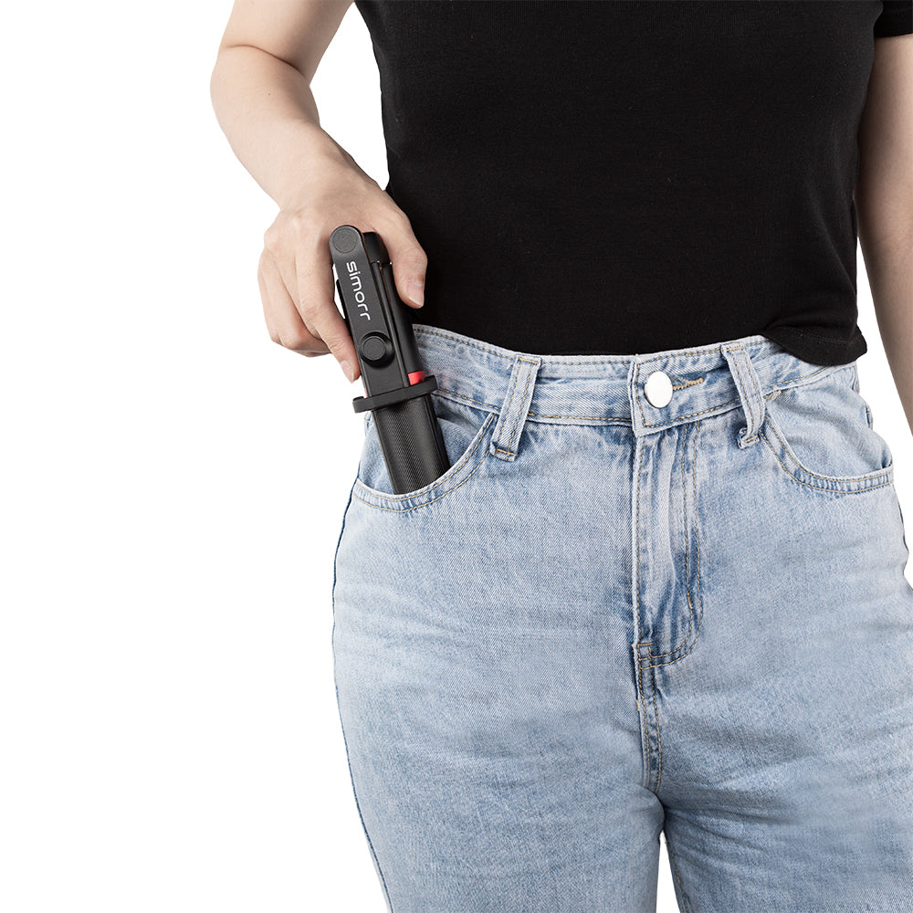 SmallRig ST20 Selfie-Stick – bis 130 cm, 1/4" Gewinde, Aluminium/ABS – Schwarz
