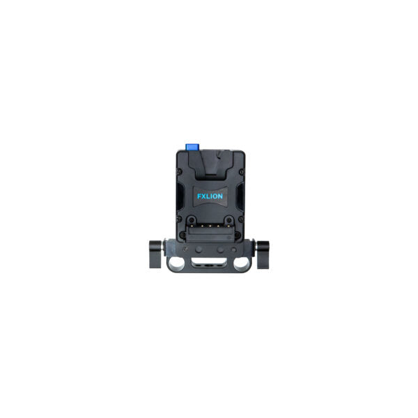 Fxlion Nano V-Mount Platte – 1/4", 3/8" Gewinde, für 15 mm Rod – Schwarz – 106 × 112,5 × 64,5 mm