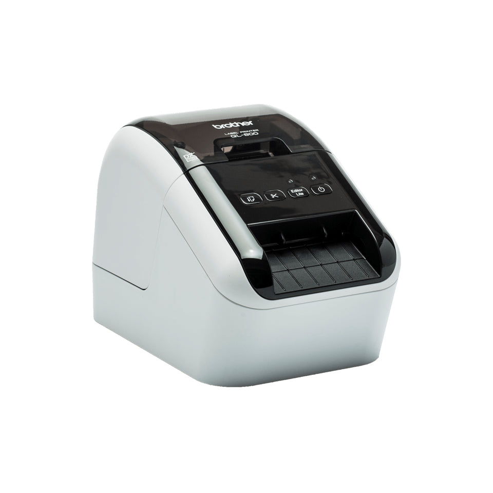 Brother Etikettendrucker (Thermodirekt), 62 mm, 300×600 dpi, 148 mm/s, USB, 2-farbig (Schwarz/Rot), DK