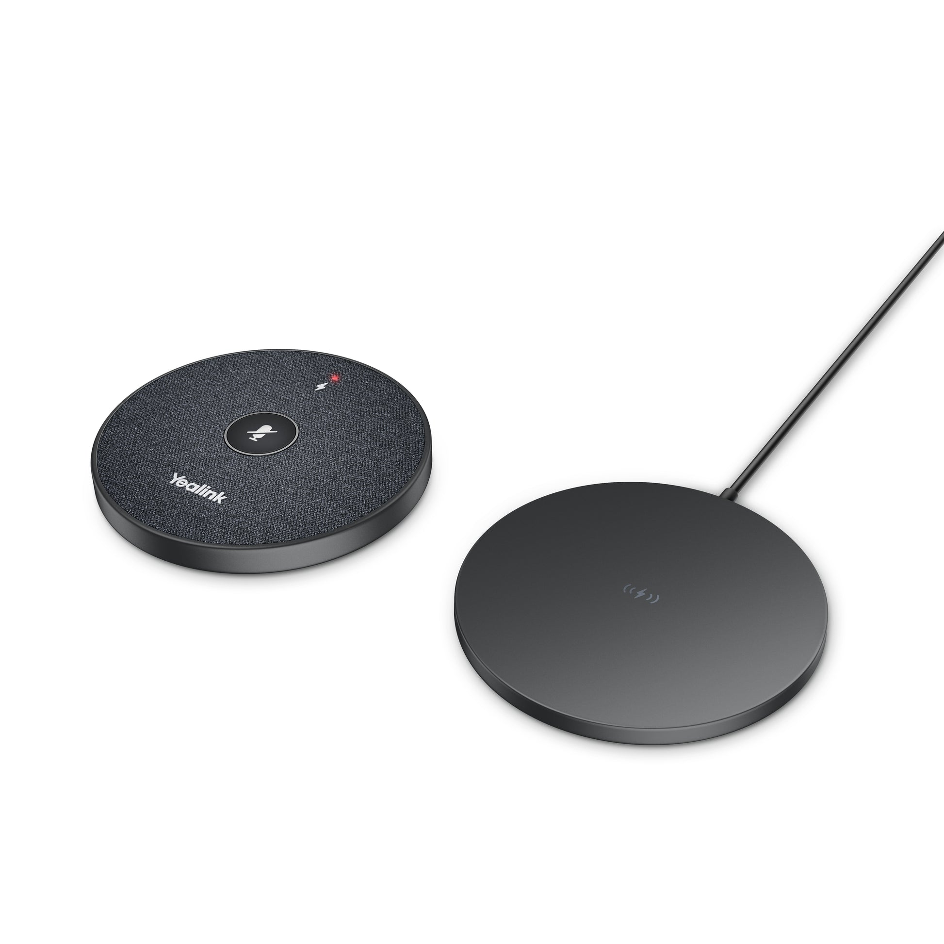 Yealink VCM36-W Paket – Konferenzmikrofon, Funk & USB, Kugel, für Microsoft & Google, schwarz