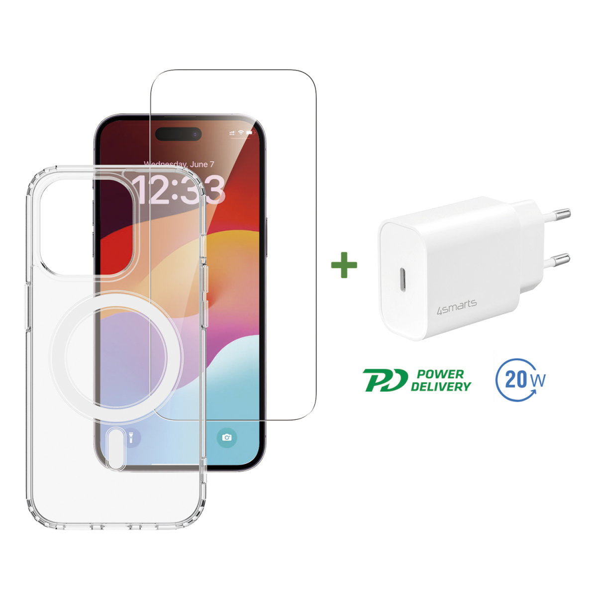 4smarts Backcover – für Apple iPhone 15 Pro, TPU, Transparent