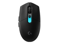 Logitech G305 X Superlight – Gaming-Maus – Kabellos (2,4 GHz), 44000 DPI, beidhändig, Schwarz
