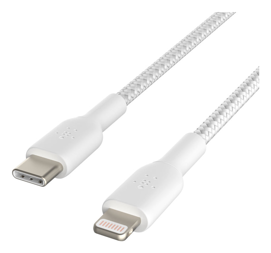 Belkin USB-C auf Lightning Kabel, 1 m, Weiss, MFi-zertifiziert