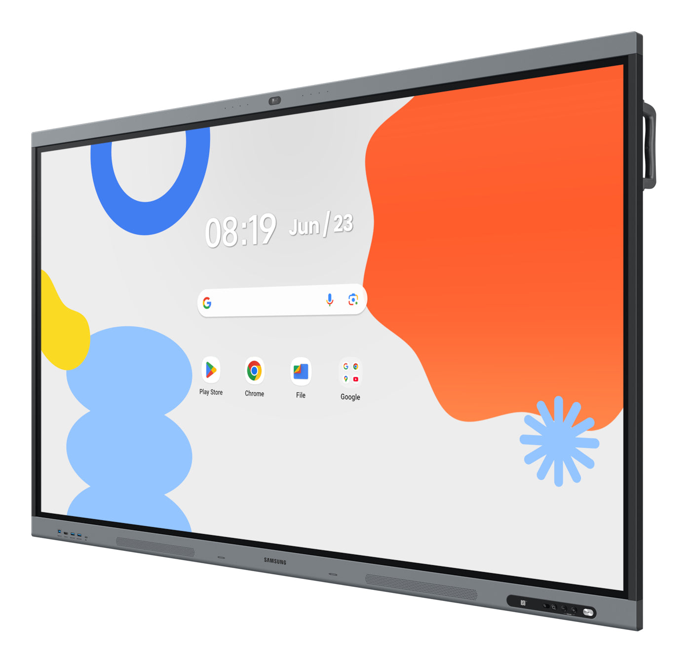 Samsung WA75FX-P – Public Display, 75", 12/7, Android 15, Mediaplayer integriert, VESA 800 × 400, Schwarz
