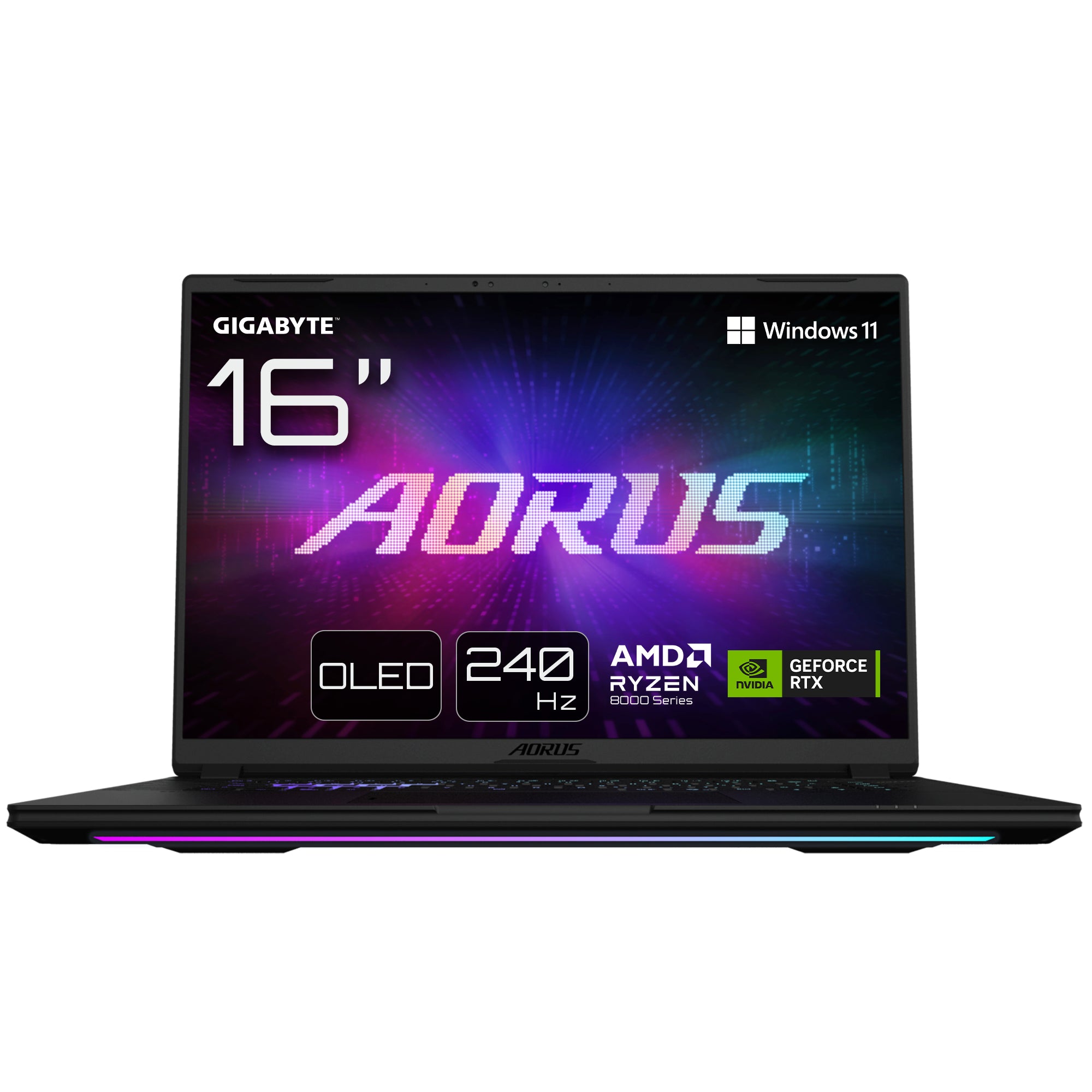Gigabyte AORUS MASTER 16 – 16" WQXGA OLED, Ryzen 9 8940HX, 32 GB, 1 TB SSD, RTX 5070 Ti, Win 11 Pro