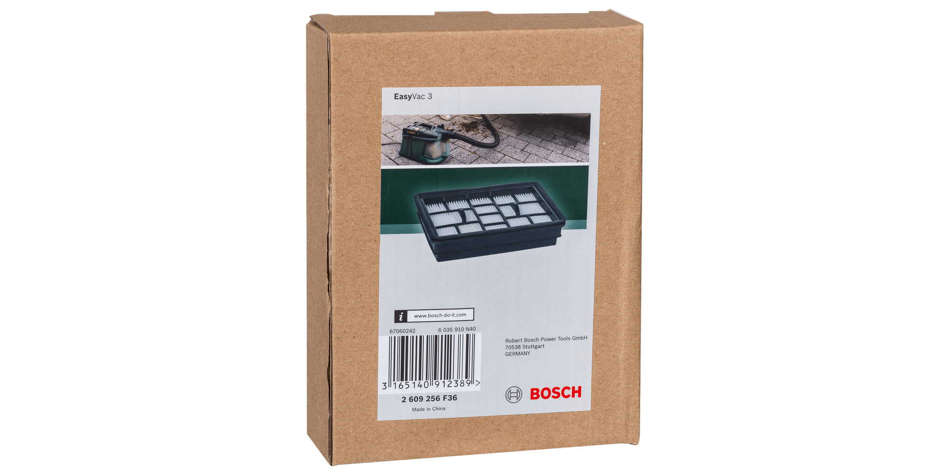 Bosch Faltenfilter, waschbar – für EasyVac 3/AdvancedVac 20