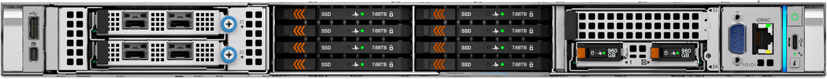 Dell PowerEdge R470 Rack (1U) – Intel Xeon 6 6517P, 32 GB RAM, 960 GB SSD