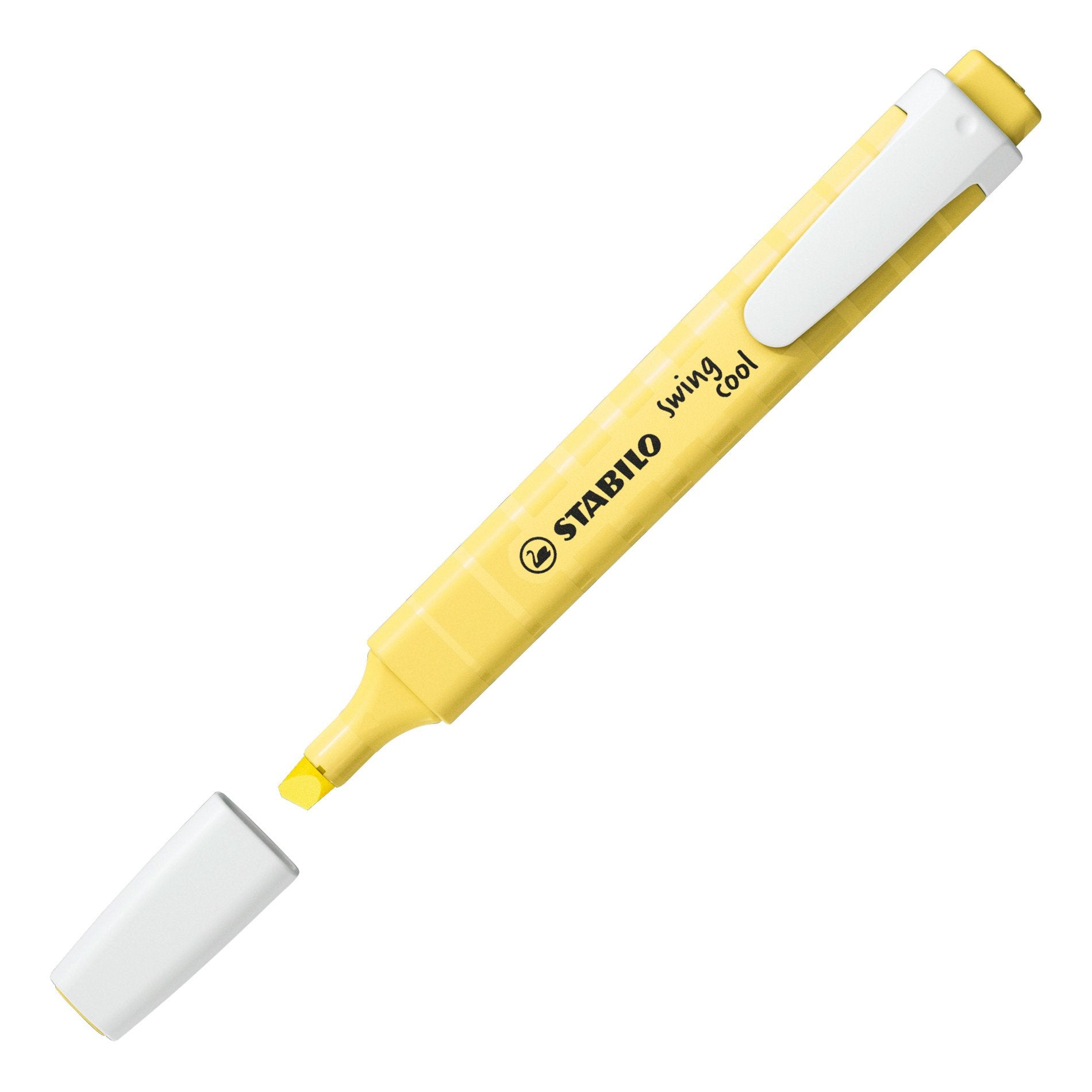 STABILO Swing Cool Pastell Textmarker – Gelb, Keilspitze 1–4 mm