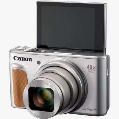 Canon PowerShot SX740 HS Lite Edition – 40× optischer Zoom, 20,3 MP, 4K, Silber