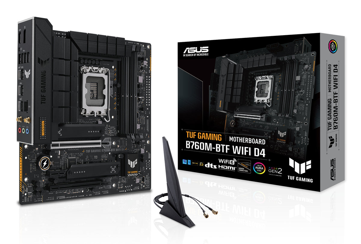 ASUS TUF GAMING B760M-BTF WIFI D4 – Mainboard – LGA 1700, Intel B760, mATX, DDR4