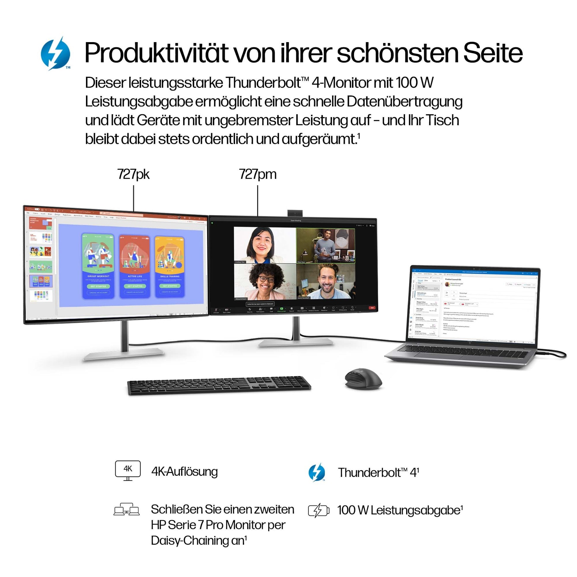 HP Serie 7 Pro 727pm – Monitor, 27", 4K