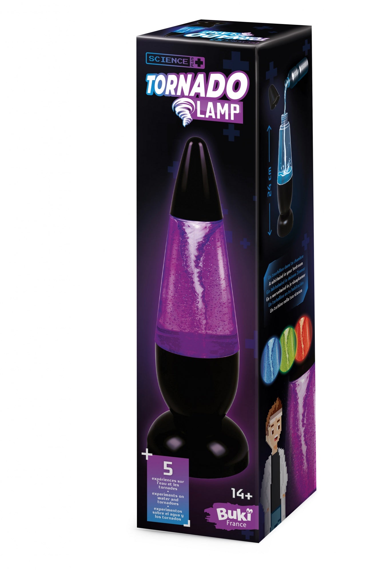 Buki Tischleuchte – Elektrische Aromalampe, USB, 24 cm – Schwarz
