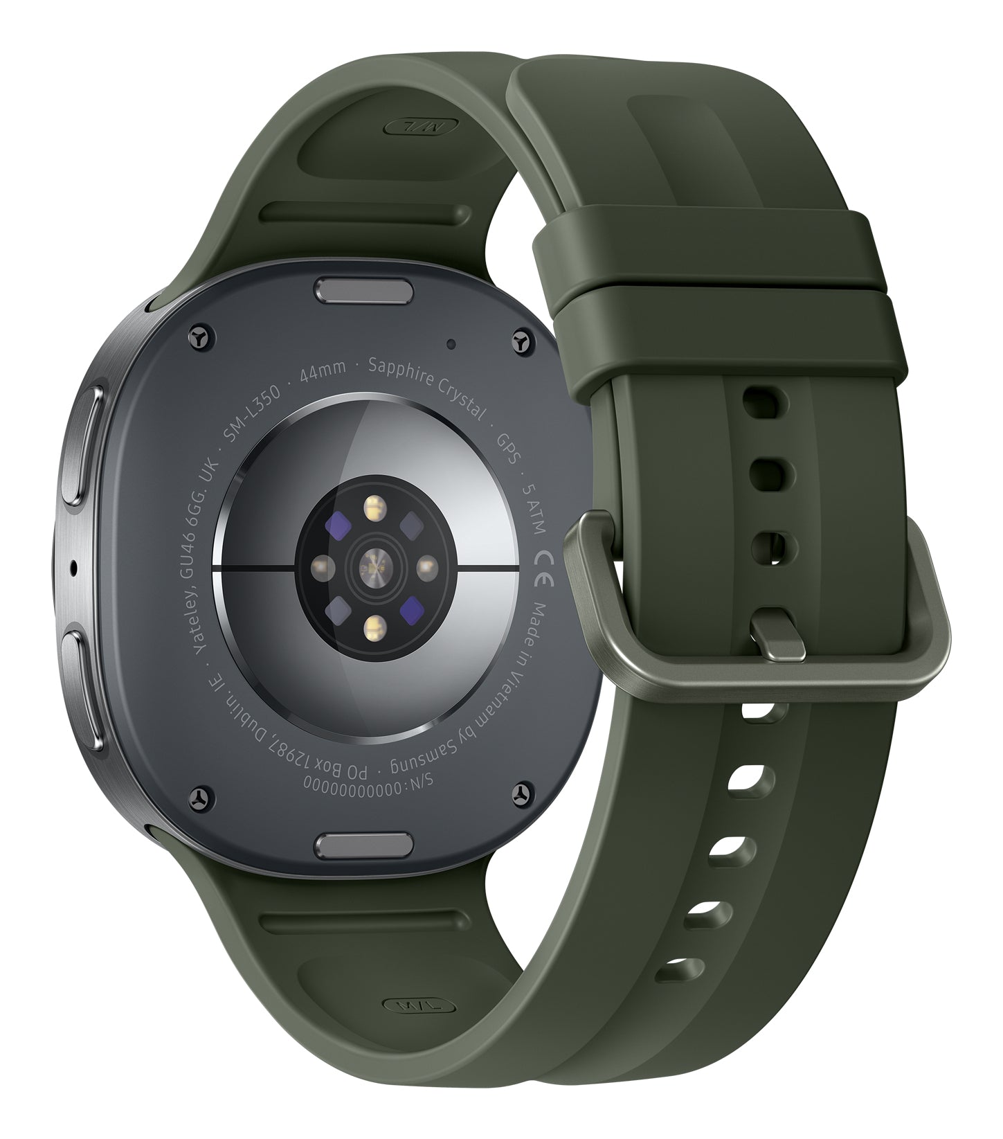 Samsung Galaxy Watch 9 44 mm GPS – Aluminium Silber, Grün, 50 m