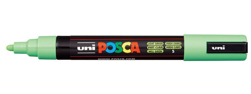 Uni-Ball Kreidemarker – Rund, 1,8–2,5 mm – Hellgrün