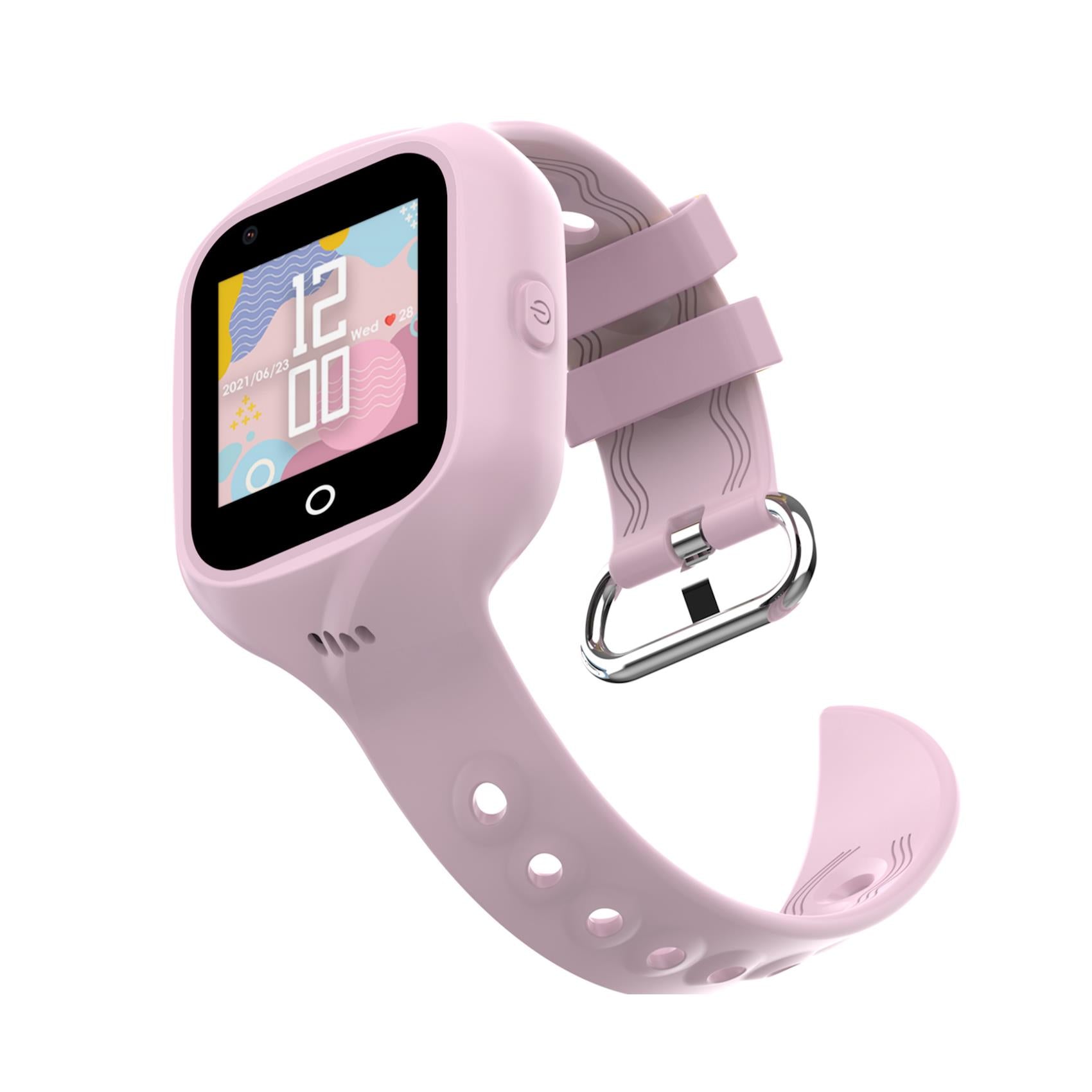 Celly 40 mm GPS + Cellular – Schwarz, Sportarmband, Hellblau, für iPhone