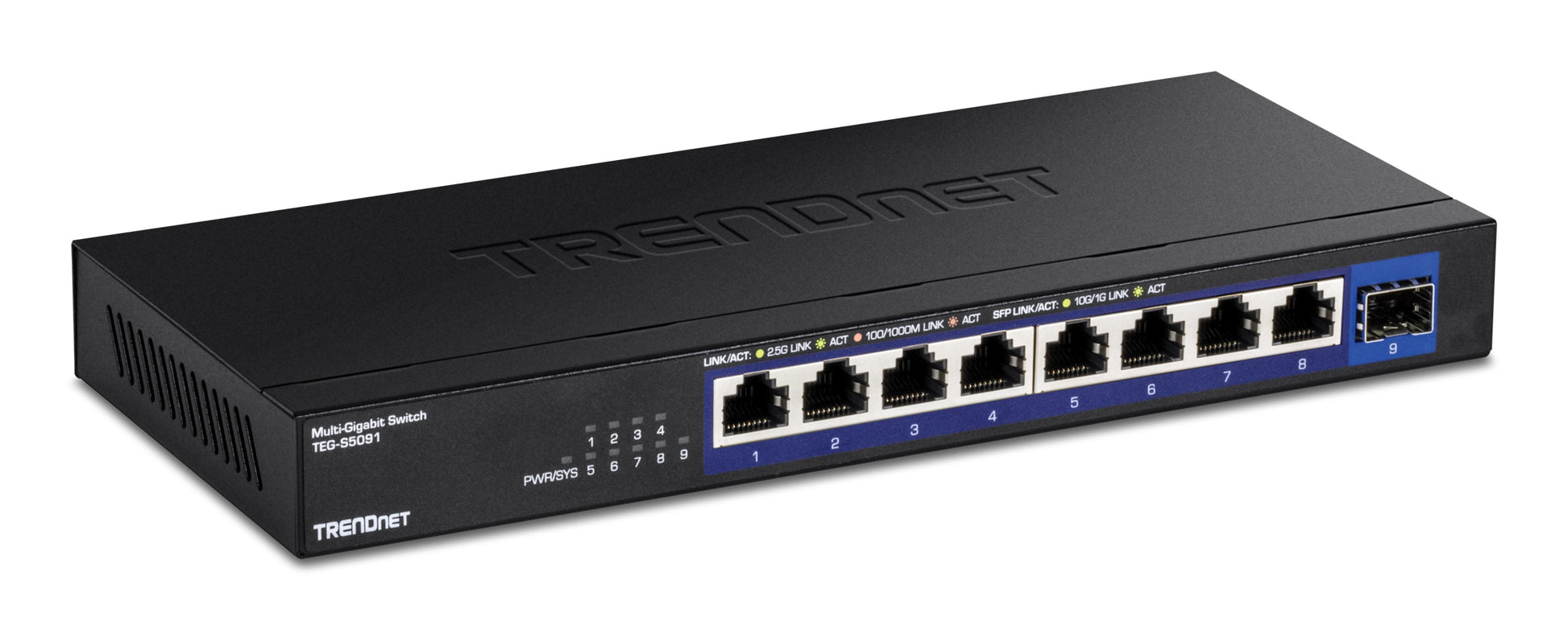 TRENDnet TEG-S5091 – Unmanaged Switch – 8× 2,5G, 1× SFP+