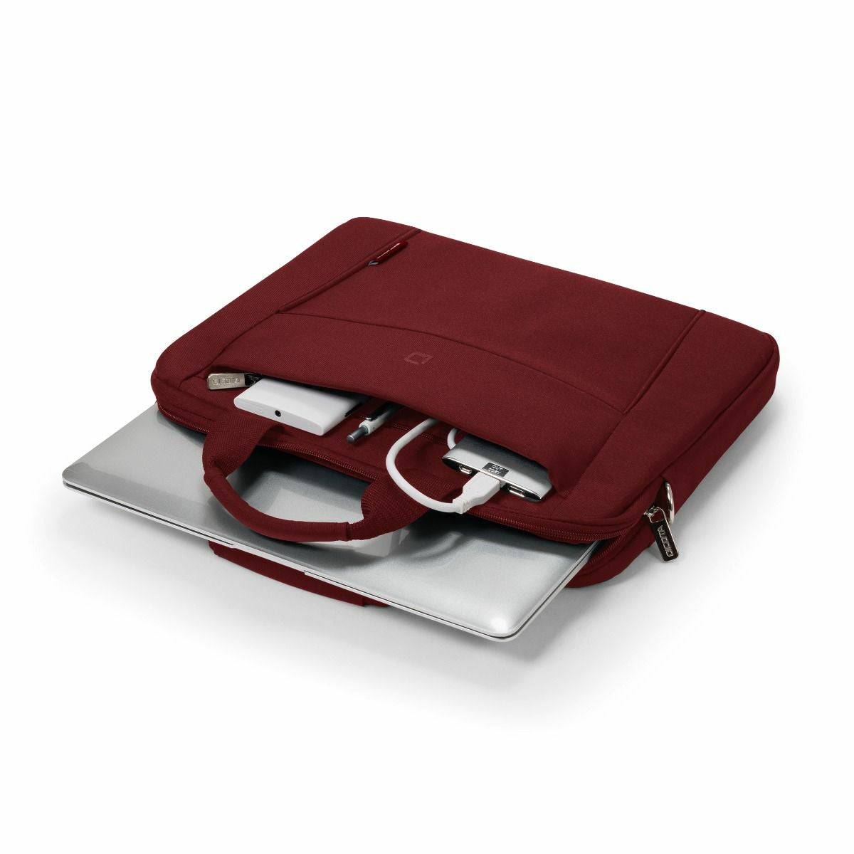 DICOTA Notebook-Tasche bis 12,5" – wasserabweisend, Vorderfach – Rot