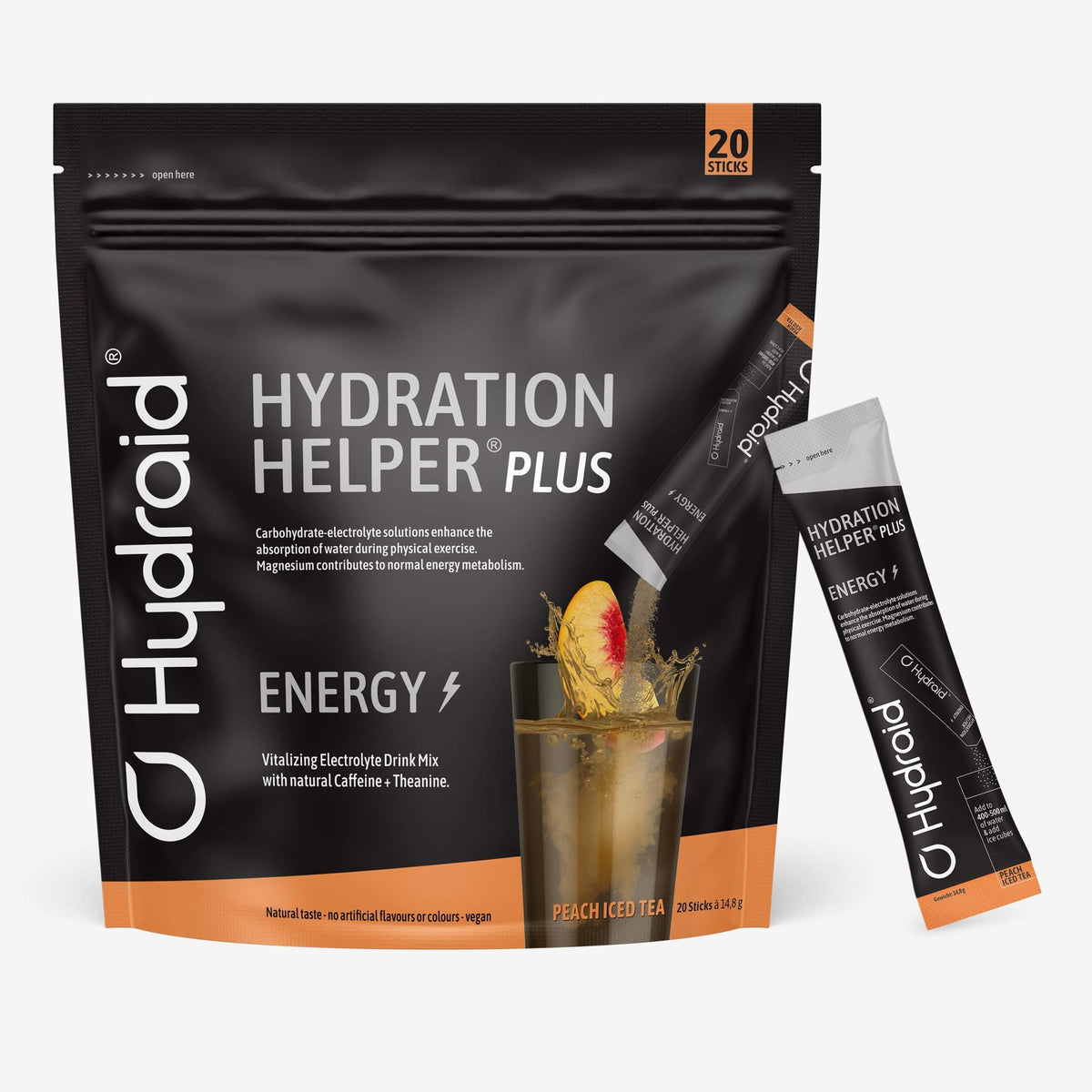 Hydraid Sportgetränk Pulver Pfirsich – Vegan – 20×14,6 g