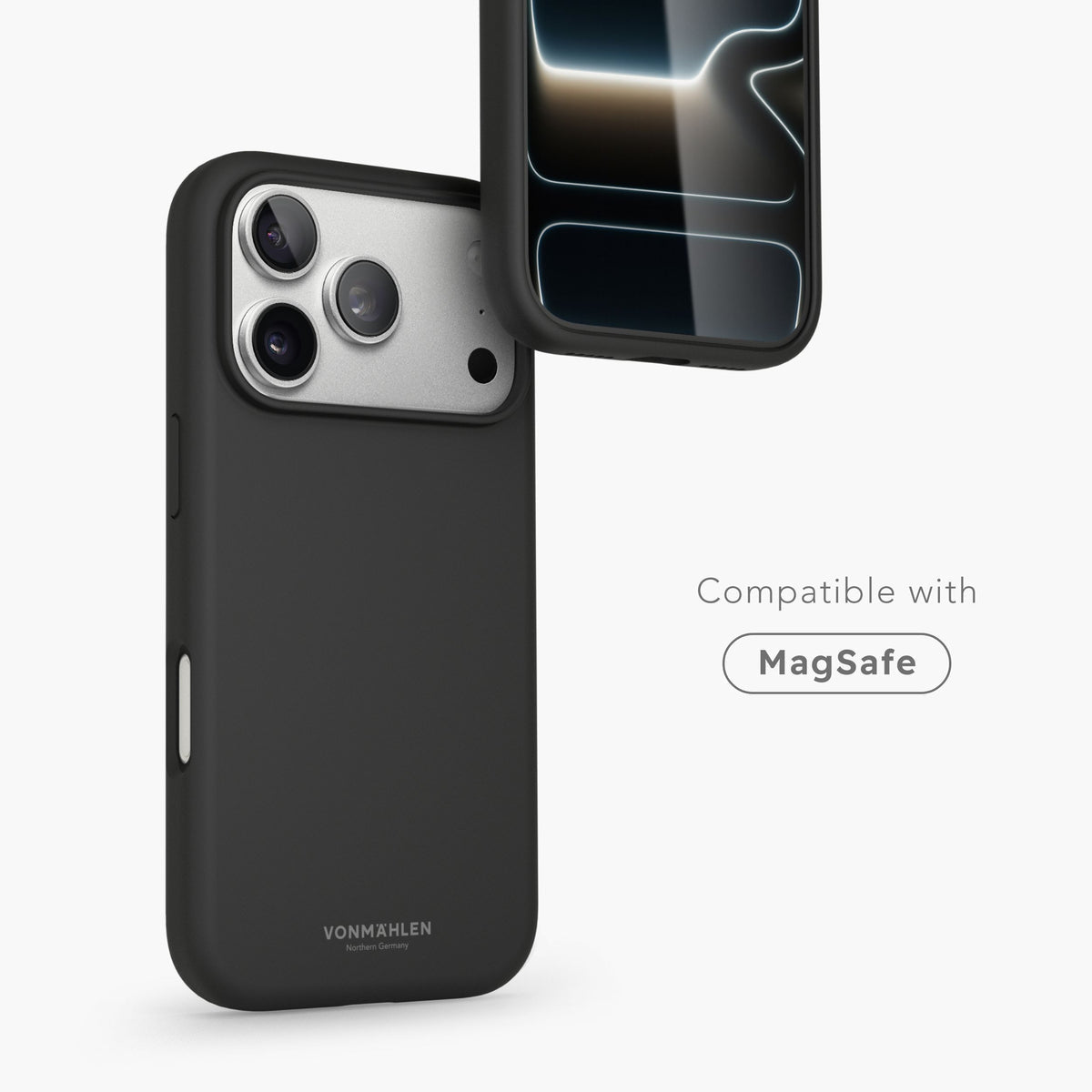 Vonmählen Backcover – für Apple iPhone 17 Pro Max – schwarz – Silikon, MagSafe-kompatibel