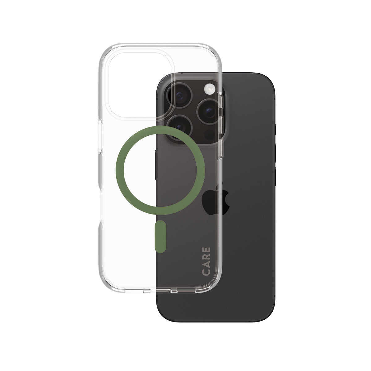 PanzerGlass Backcover Flagship – für Apple iPhone 16 Pro – grün – Recycling-Kunststoff – MagSafe-kompatibel