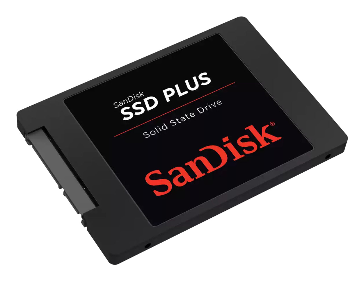 SanDisk SSD Plus – 250 GB – 2.5", SATA 6 Gbit/s, Lesen/Schreiben: 545/505 MB/s, für PC/Laptop