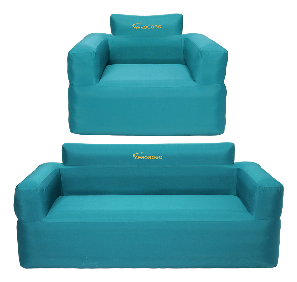 Aerogogo Beistelltisch BS2-01 – 103 × 74 × 80 cm – Polyester & PVC – türkis