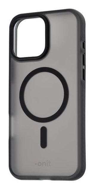 ONIT Backcover – für Apple iPhone 16 Pro Max, MagSafe, PC+TPE+TPU, Schwarz matt, bis 3 m sturzsicher