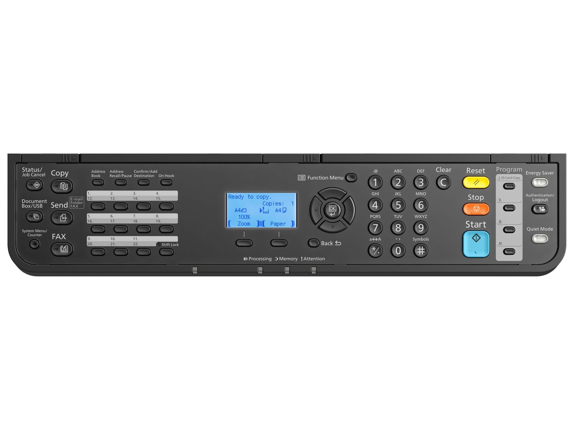 Kyocera ECOSYS MA4000wifx – S/W Laser-MFP A4, 4-in-1 – USB – Duplex, Duplex-ADF – 40 ppm S/W
