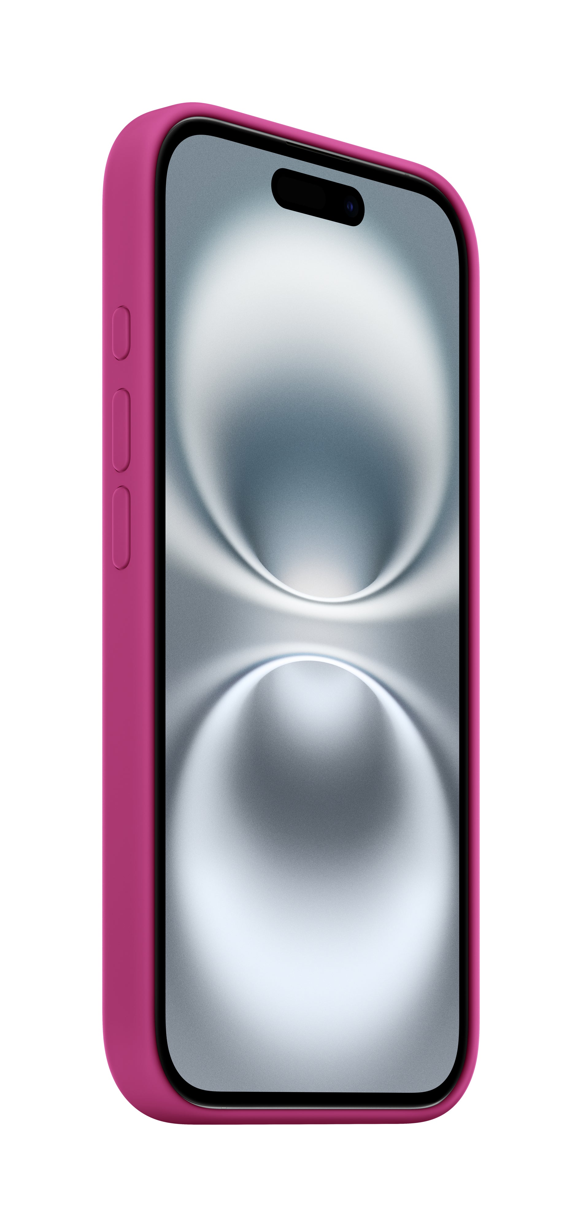 Apple Backcover – für Apple iPhone 16, MagSafe, Mikrofaser+Silikon, Fuchsia