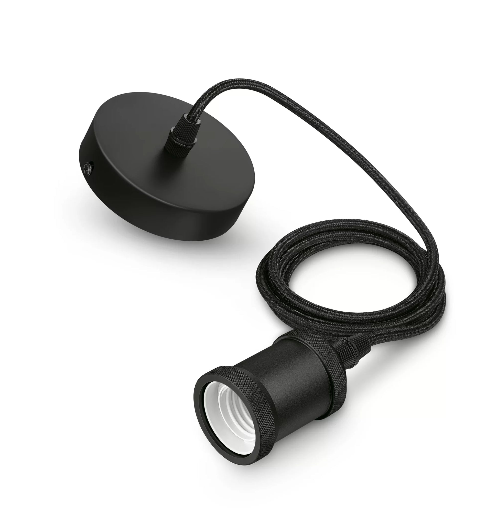 Philips by Signify Philips Deckenleuchte Vintage – 54,5 × 55 cm, 3600 lm, 40 W, 2700 K, nicht dimmbar, exkl. E27, schwarz