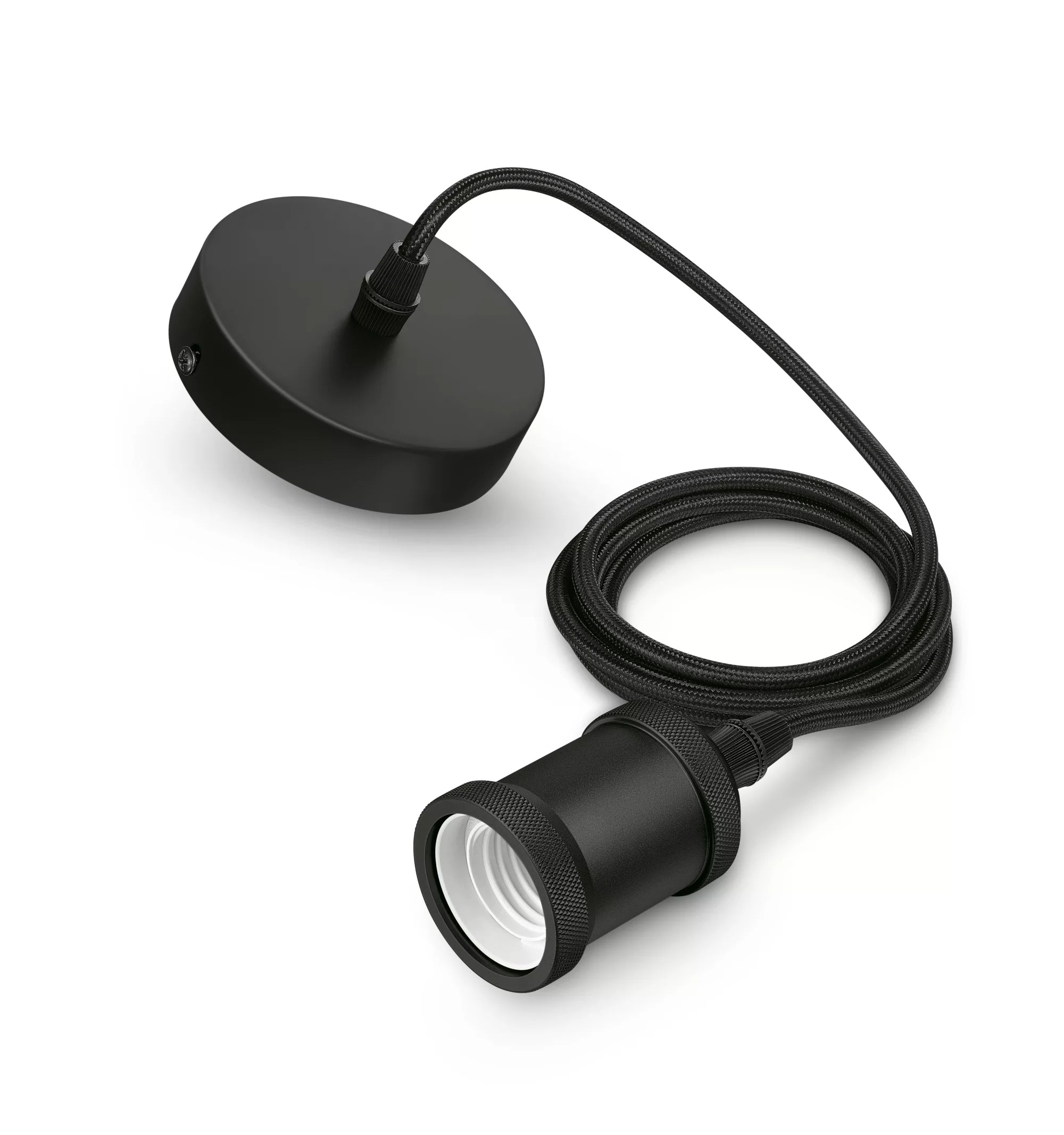 Philips by Signify Philips Deckenleuchte Vintage – 54,5 × 55 cm, 3600 lm, 40 W, 2700 K, nicht dimmbar, exkl. E27, schwarz