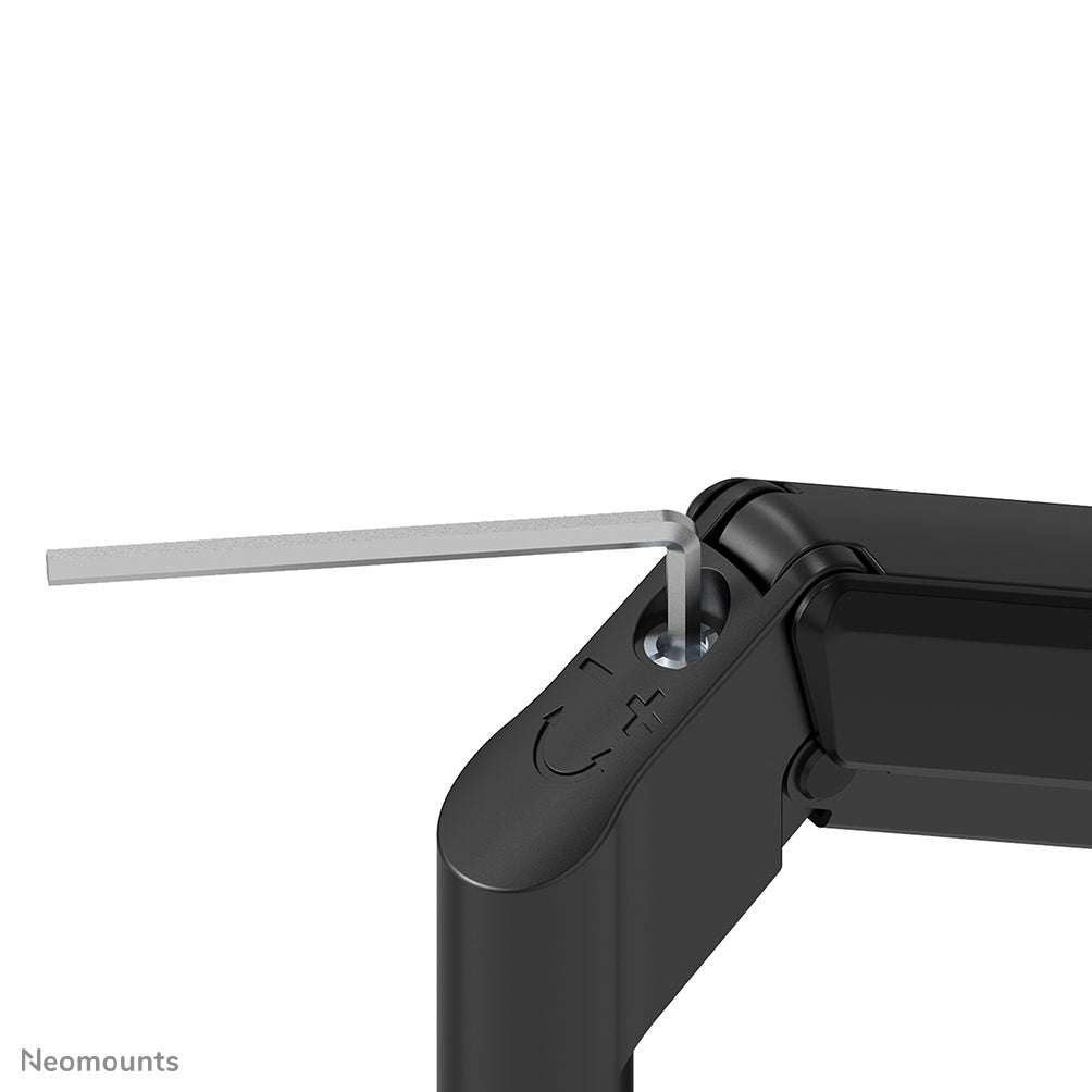 Neomounts DS70-810BL1 – Monitorarm, Single, bis 32", 1–9 kg, gasunterstützt, 180°-Stopp, schwarz