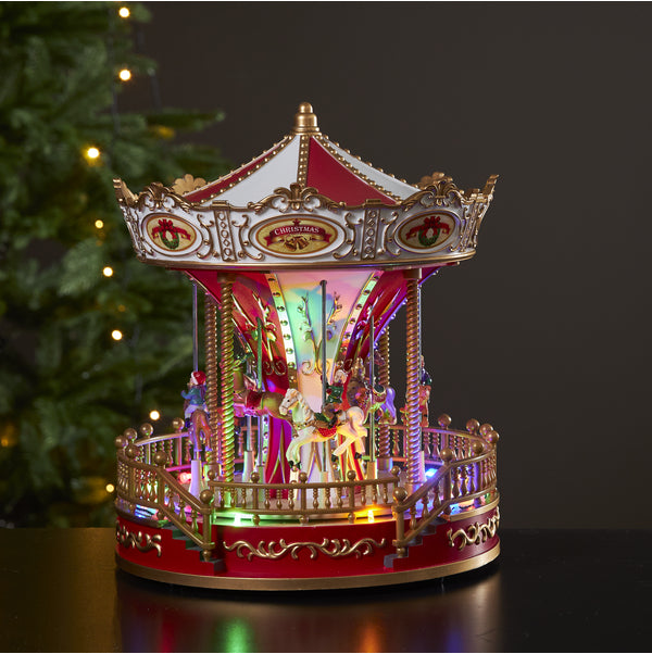 Star Trading Dekorationsfigur – 28 × 23,5 × 23,5 cm, 0,57 W, RGB, Timer, Batteriebetrieb