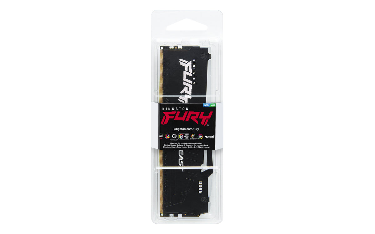 Kingston Technology Kingston FURY Beast RGB – 64 GB DDR5 5600 MT/s, CL36, 288-poliger DIMM