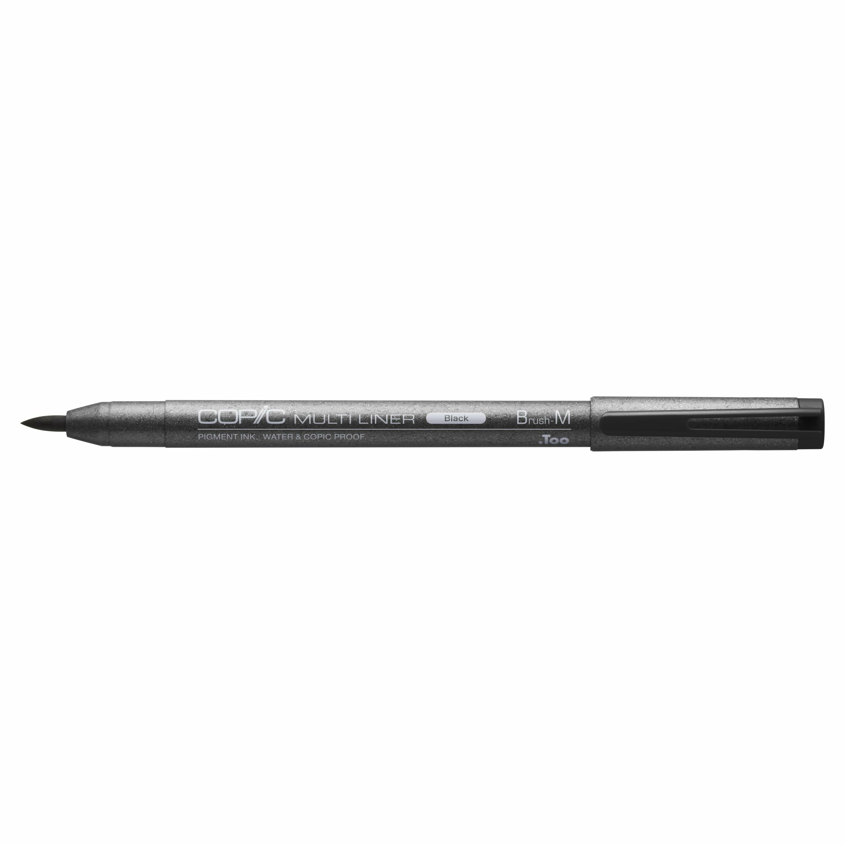 Copic Multiliner Faserschreiber – Pinselspitze, wasserfest, schwarz