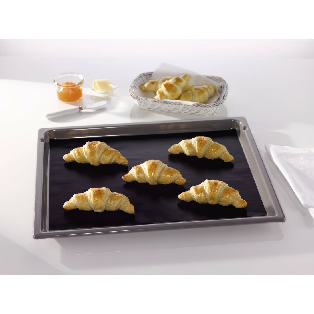Xavax Dauerbackfolie – 33 × 40 cm – Teflon-beschichtet – schwarz – bis +230 °C