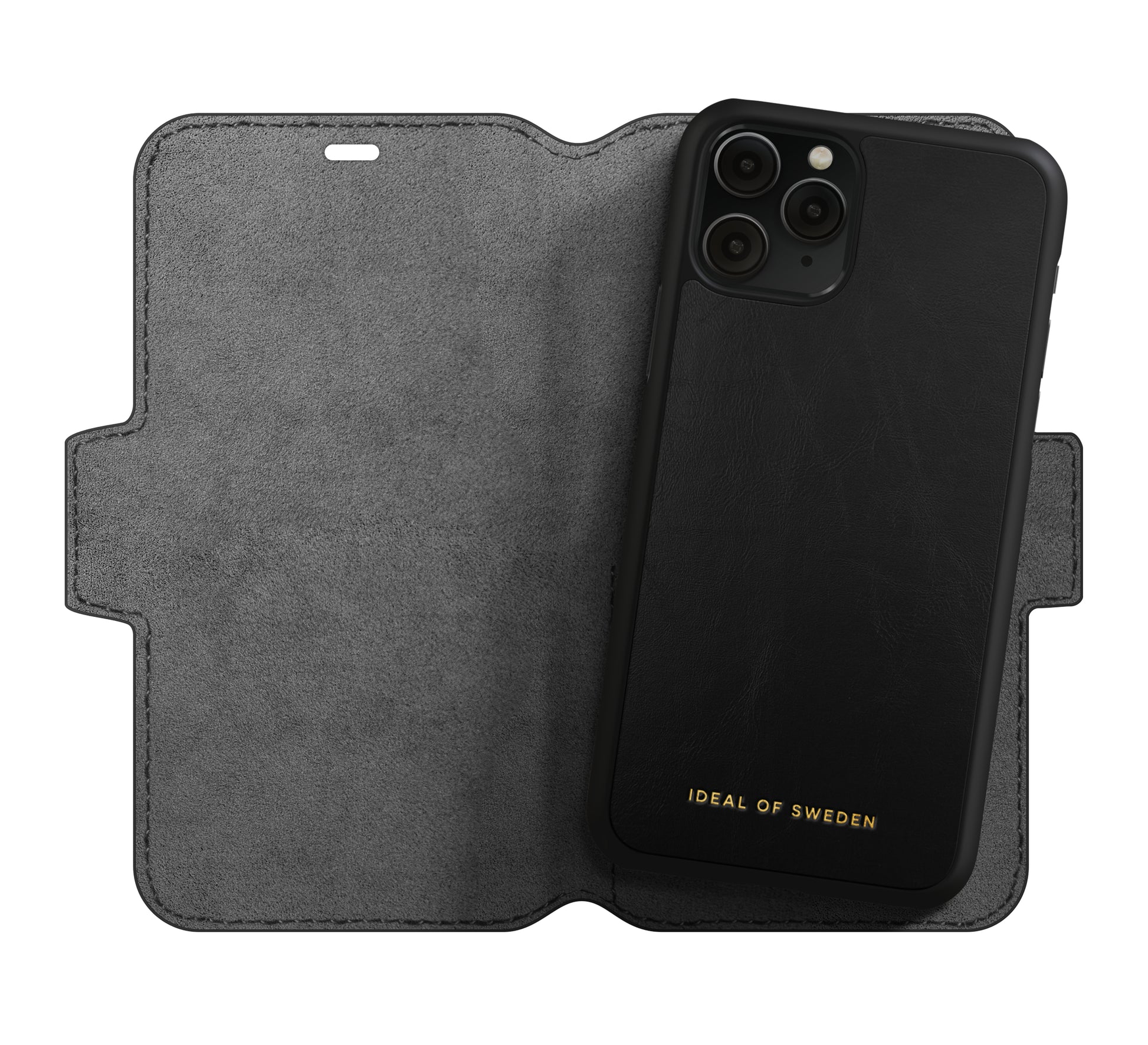 Ideal of Sweden – Booklet-Hülle Saffiano – für Apple iPhone 11 Pro – schwarz – mit Kartenfach, Magnetverschluss