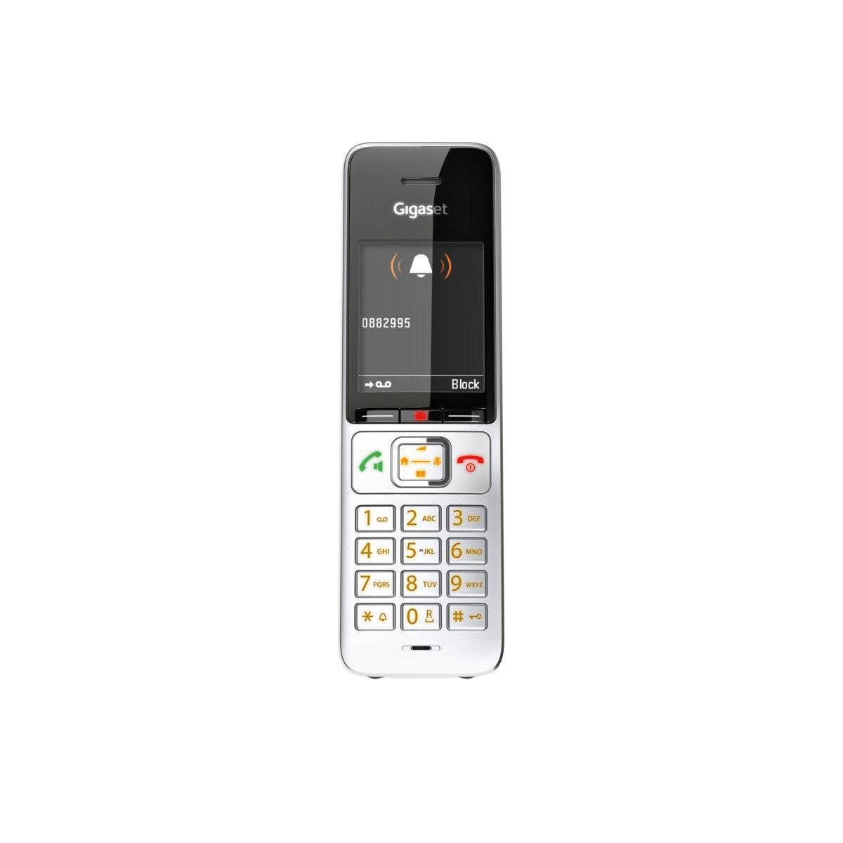 Gigaset Comfort 500 A Duo – mit Anrufbeantworter, inkl. 2 Mobilteile, Schwarz/Silber
