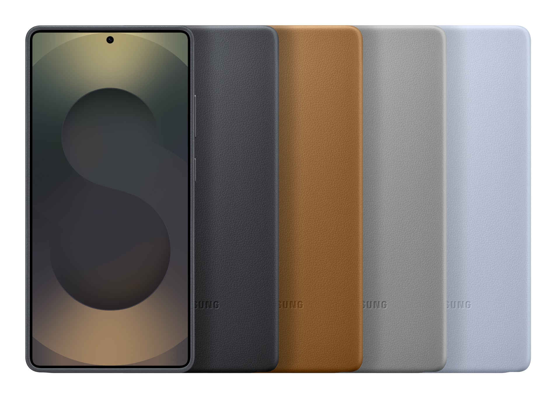 Samsung Backcover – für Samsung Galaxy S25 Ultra – braun/gold – Leder