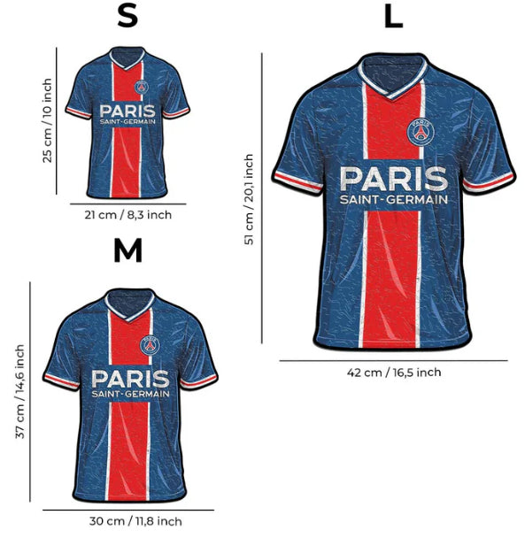 Iconic Puzzles PSG FC - Trikot - Holz-Puzzle, 1 Spieler, ab 10 Jahren, mehrsprachig