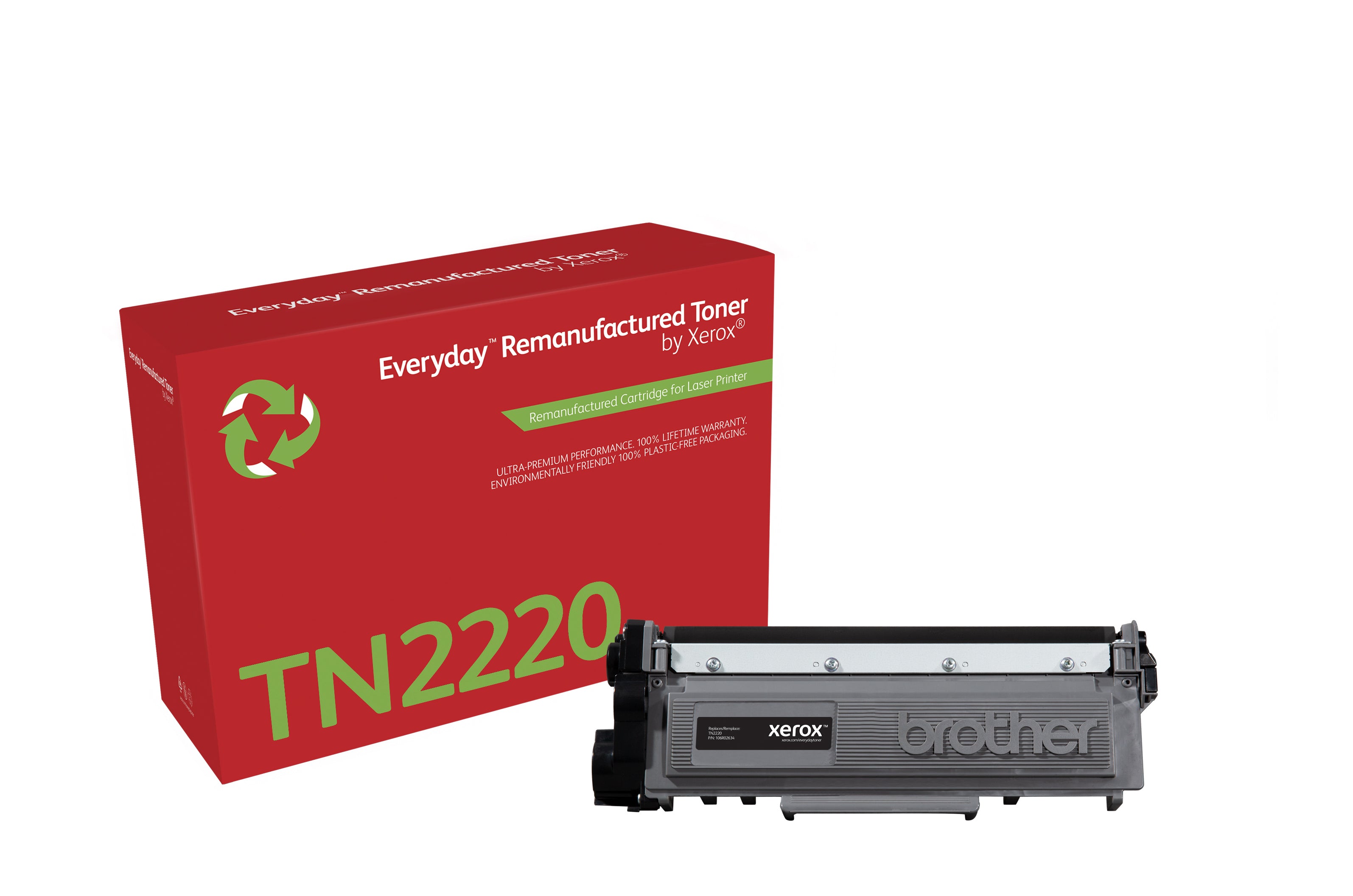 Xerox TN2220 Schwarz Toner – Kompatibel XL – 2'600 Seiten – für Brother DCP-7060D/HL-2250DN/DCP-7065DN u. a.