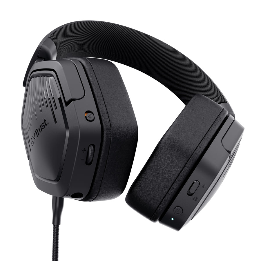 Trust GXT493PS Carus Gaming-Headset – Over-Ear, Stereo, Kabel + Bluetooth, für PS5, PS4 & Nintendo Switch, Schwarz