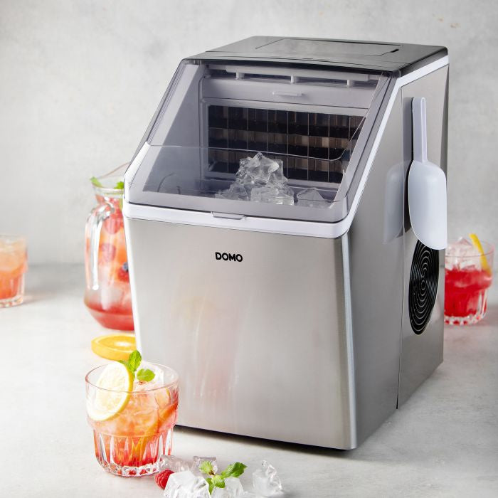 Domo Eiswürfelmaschine DO9301IB – 20 kg/24 h, 3,2 l – Edelstahl