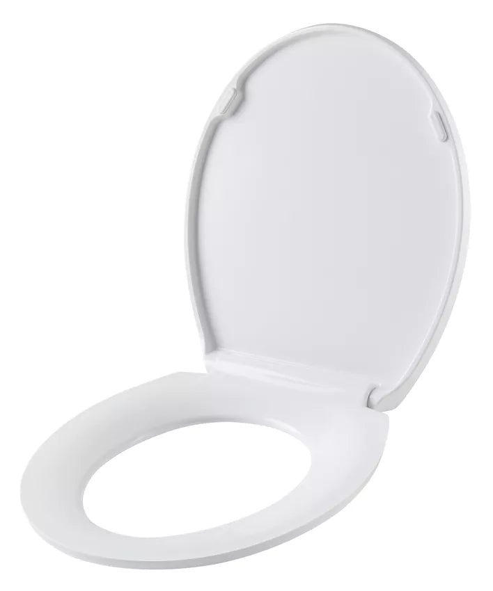 Diaqua Toilettensitz – Duroplast, Indigo, Weiss, mit Deckel, 38,2 × 44 cm
