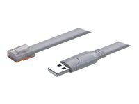 Teltonika PR2UR18M Console-Kabel – RJ-45 zu USB-A, 1,8 m, Grau