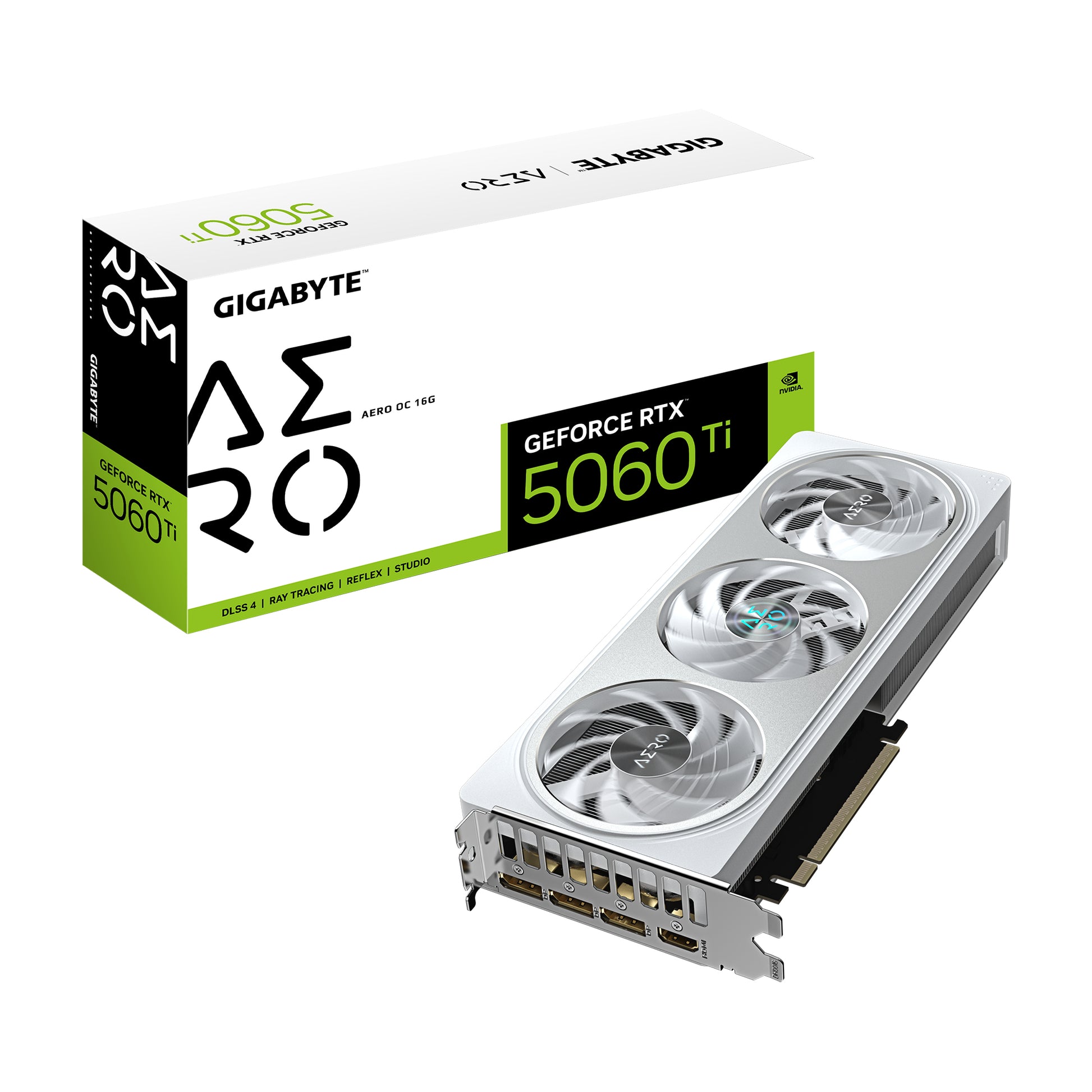 GIGABYTE GV-N506TAERO OC-16GD – PCIe Grafikkarte – 3×DisplayPort, 1×HDMI, PCIe 5.0 x16, 1×8‑pin